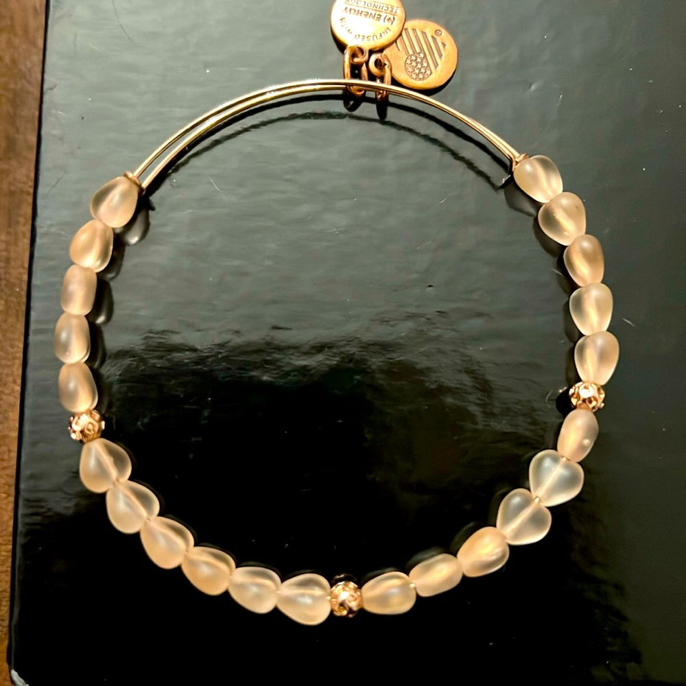 Alex and Ani Light Pink Beaded Bracelet